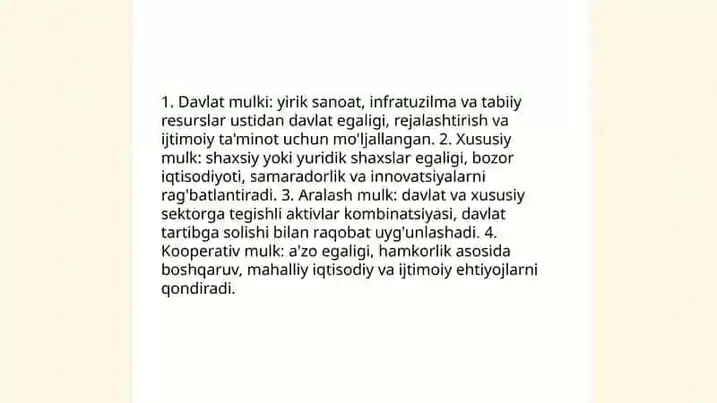 Mulkchilik munosabatlari va ijtimoiy soha 3