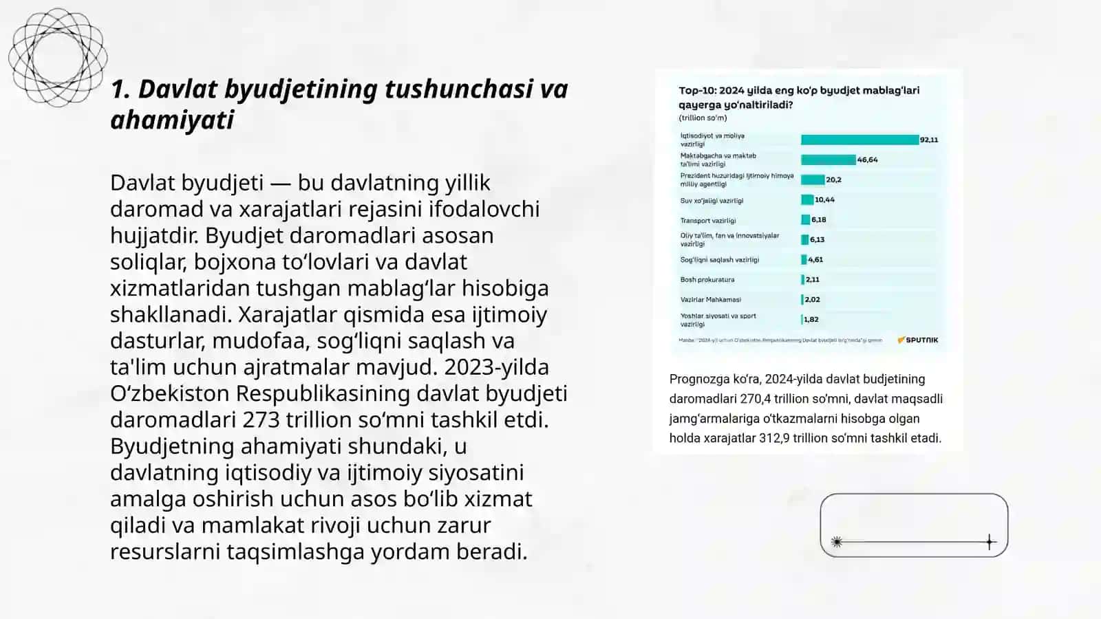 Davlat byudjeti daromadlari va uning hozirgi zamon muammolari 3