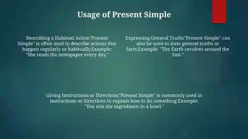 Present Simple 3