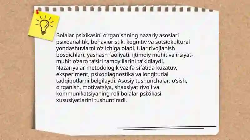 Bolalar psixikasini oʻrganish tamoyillari 3