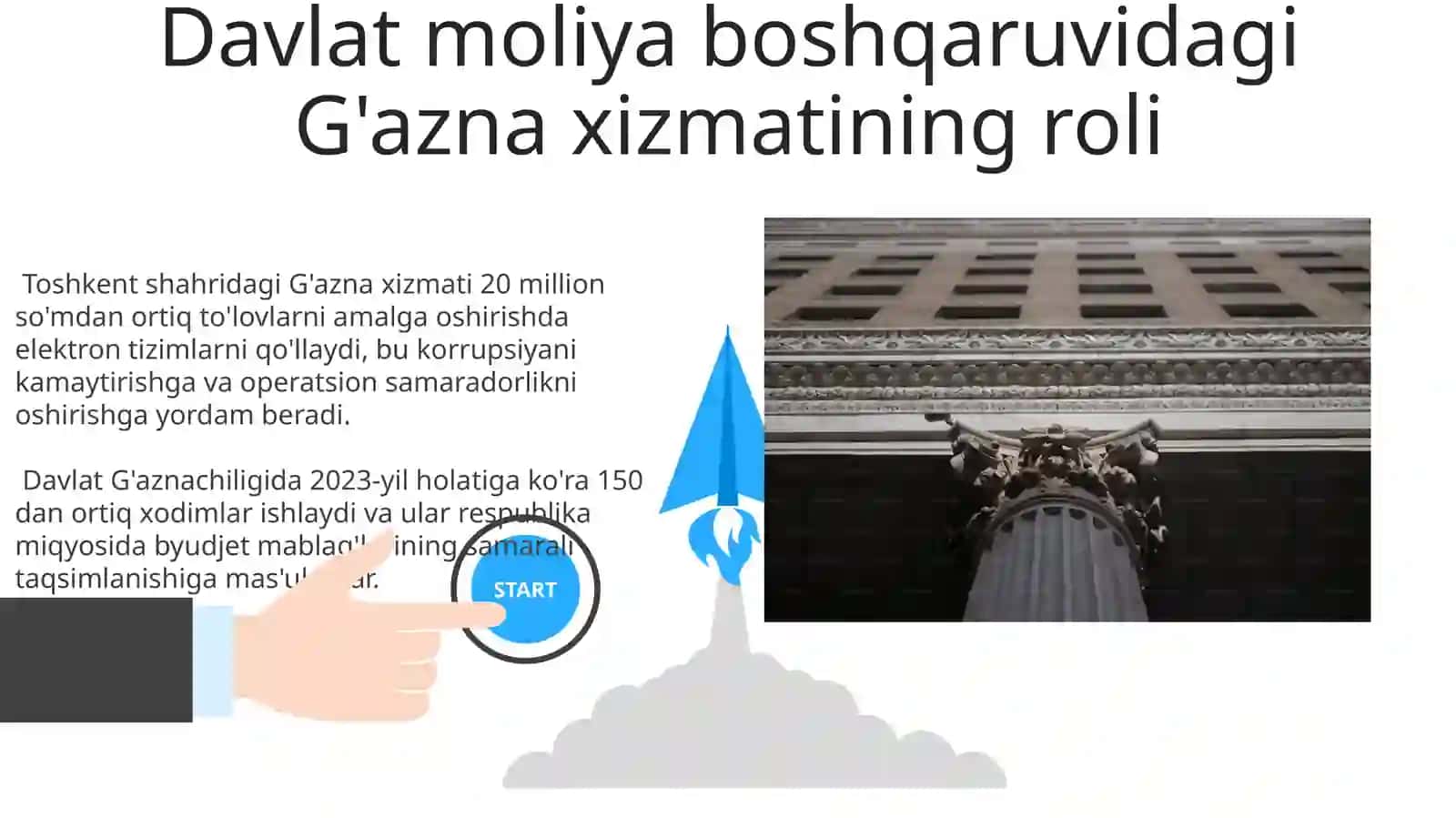 Davlat moliyasiniboshqarishdaG'aznachilikxizmatinio'rni 3