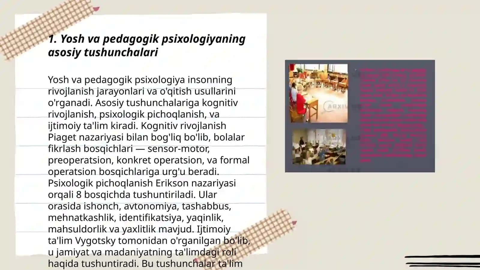 Yosh va pedagogik psixologiya faninning vazifalari va rivojlanish bosqichlari 3