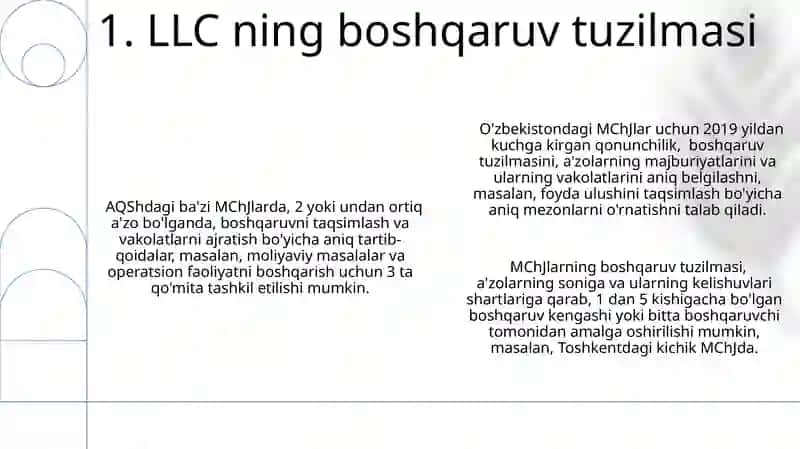 Ma'suliyati cheklangan jamiyat(MCHJ) larning tashkiliy-iqtisodiy asoslari 3