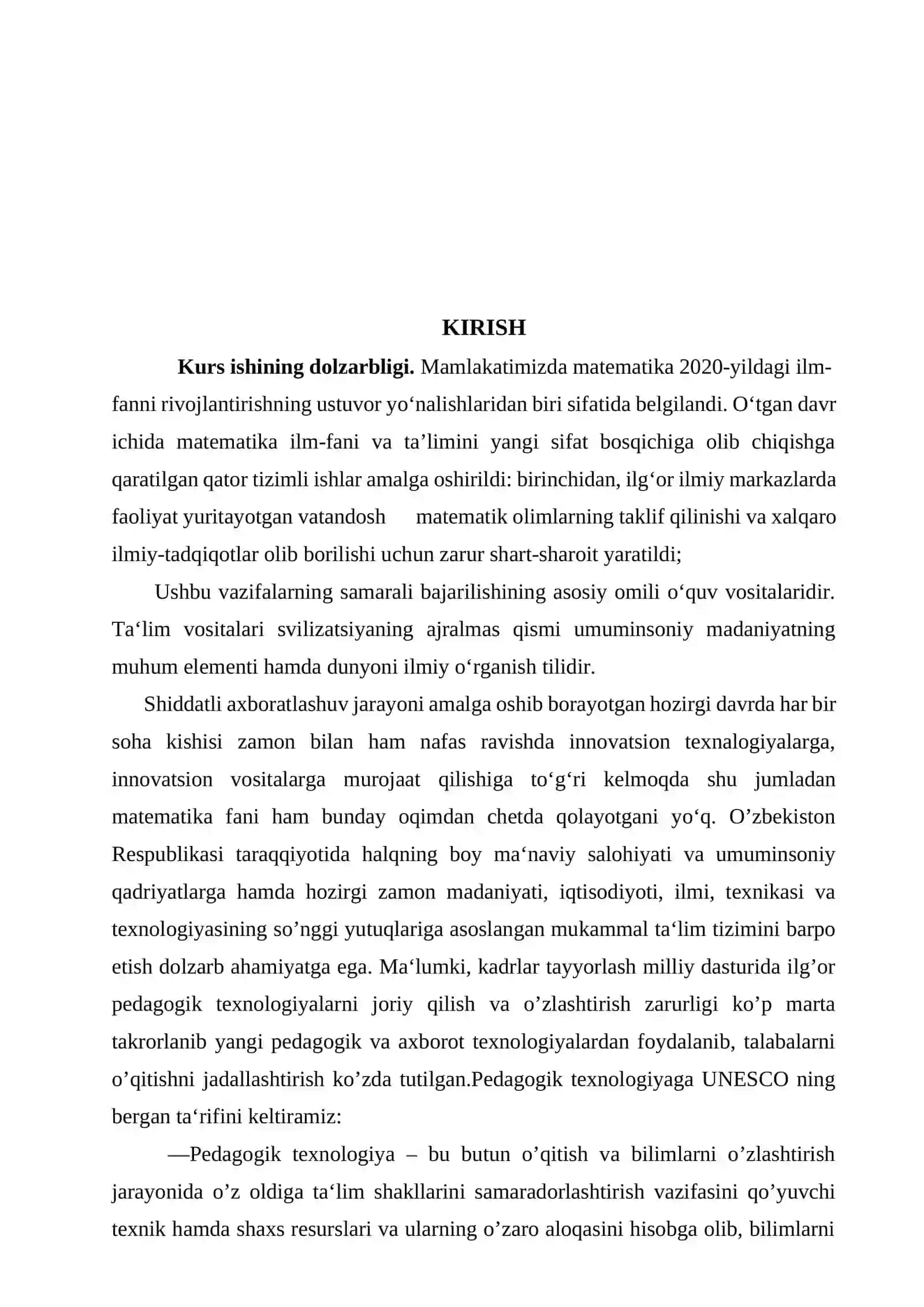 Bir o’zgaruvchili fungksiyaning yuqori tartibli hosilalari va differnsiallari hamda Teyler formulasi 3