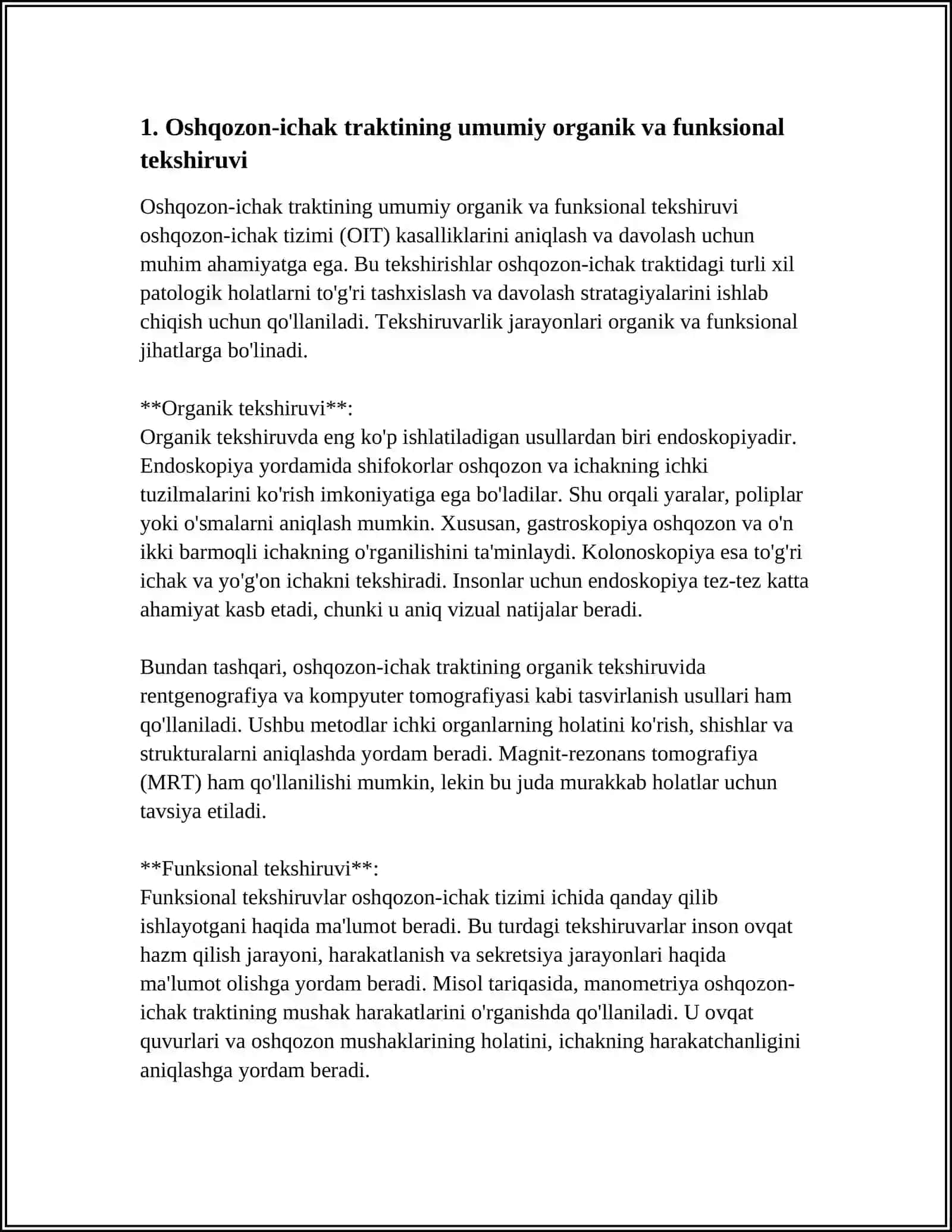 OSHQOZON ICHAK SISTEMASIDA LABORATOR TEKSHIRUV USULLARI 3