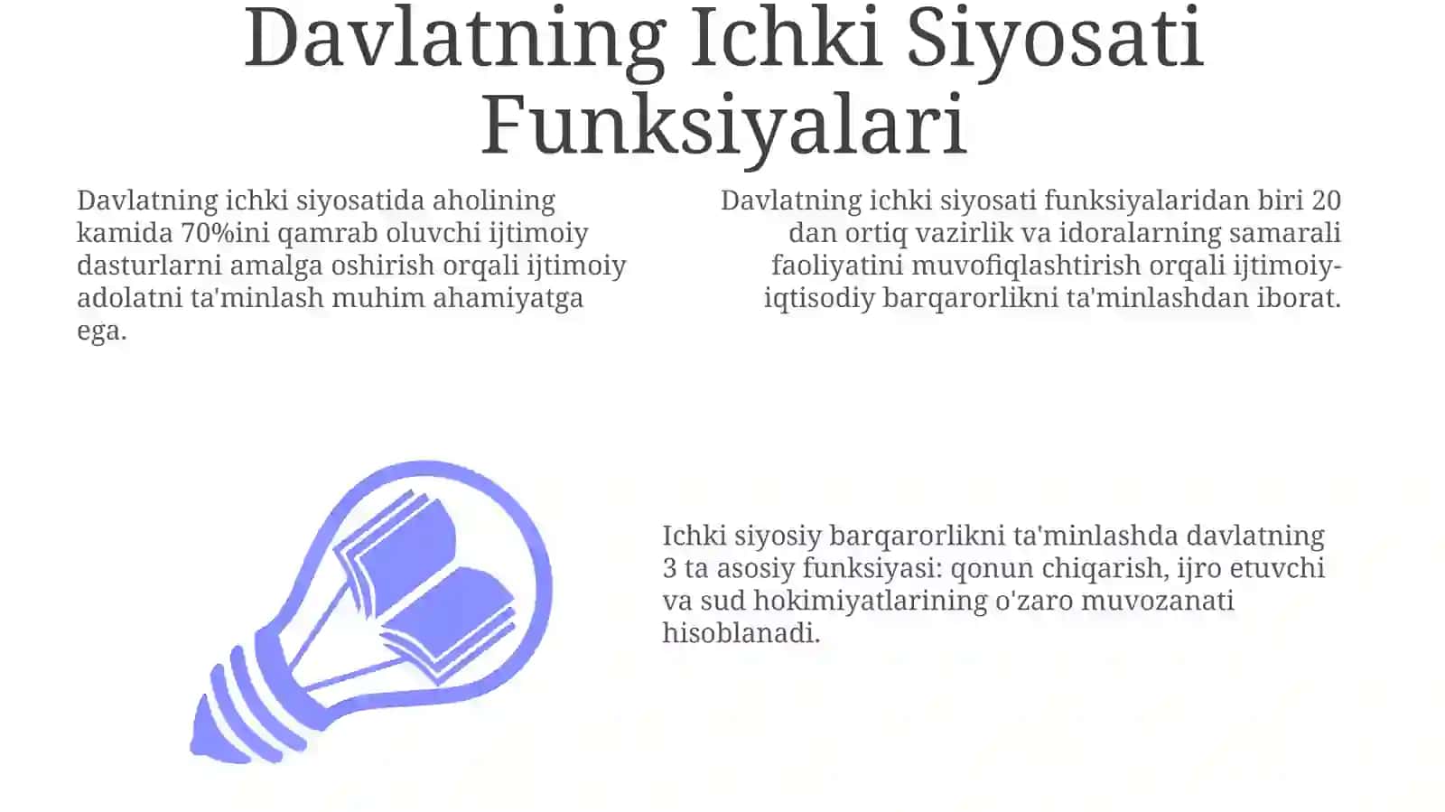 Davlatning tashkiliy funksiyalari va vazifalari 3