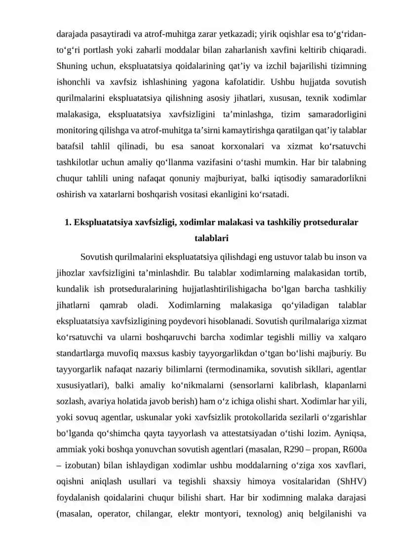 Sovutish qurilmalari ekspluatatsiyasi 3