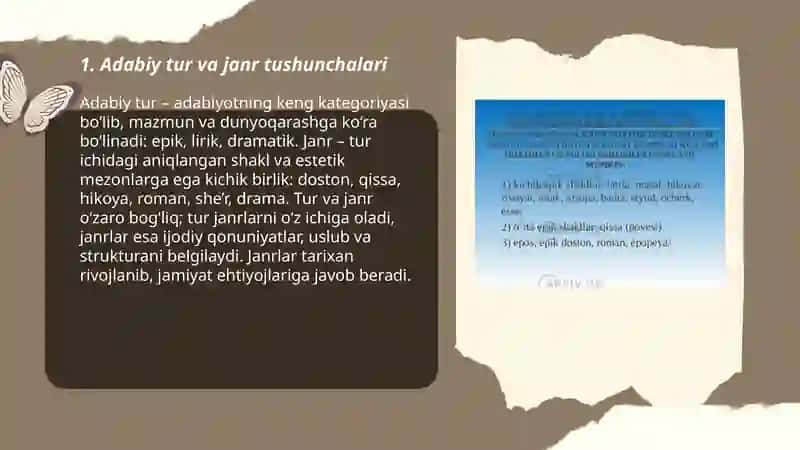 Adabiy tur va janr 3