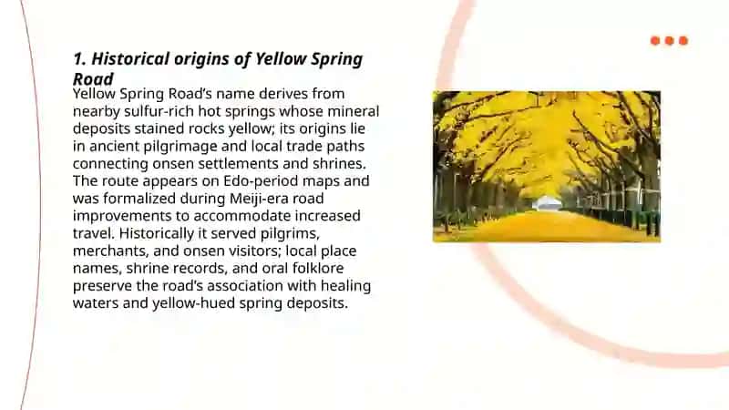 Yellow Spring Road in Japan 3