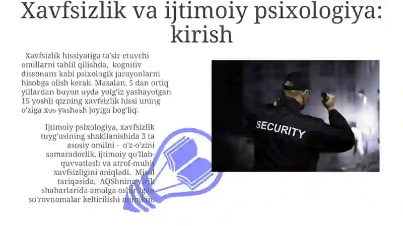 Xavfsizlik va Ijtimoiy Psixologiya 3