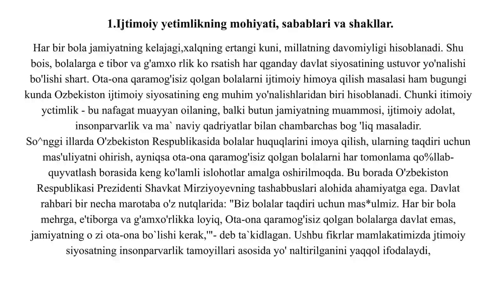 IJTIMOIY YETIM QOLGAN BOLALARNI IJTIMOlY HIMOYA QILISHDA MILLIY QONUNCHILIK ASOSLARI 3