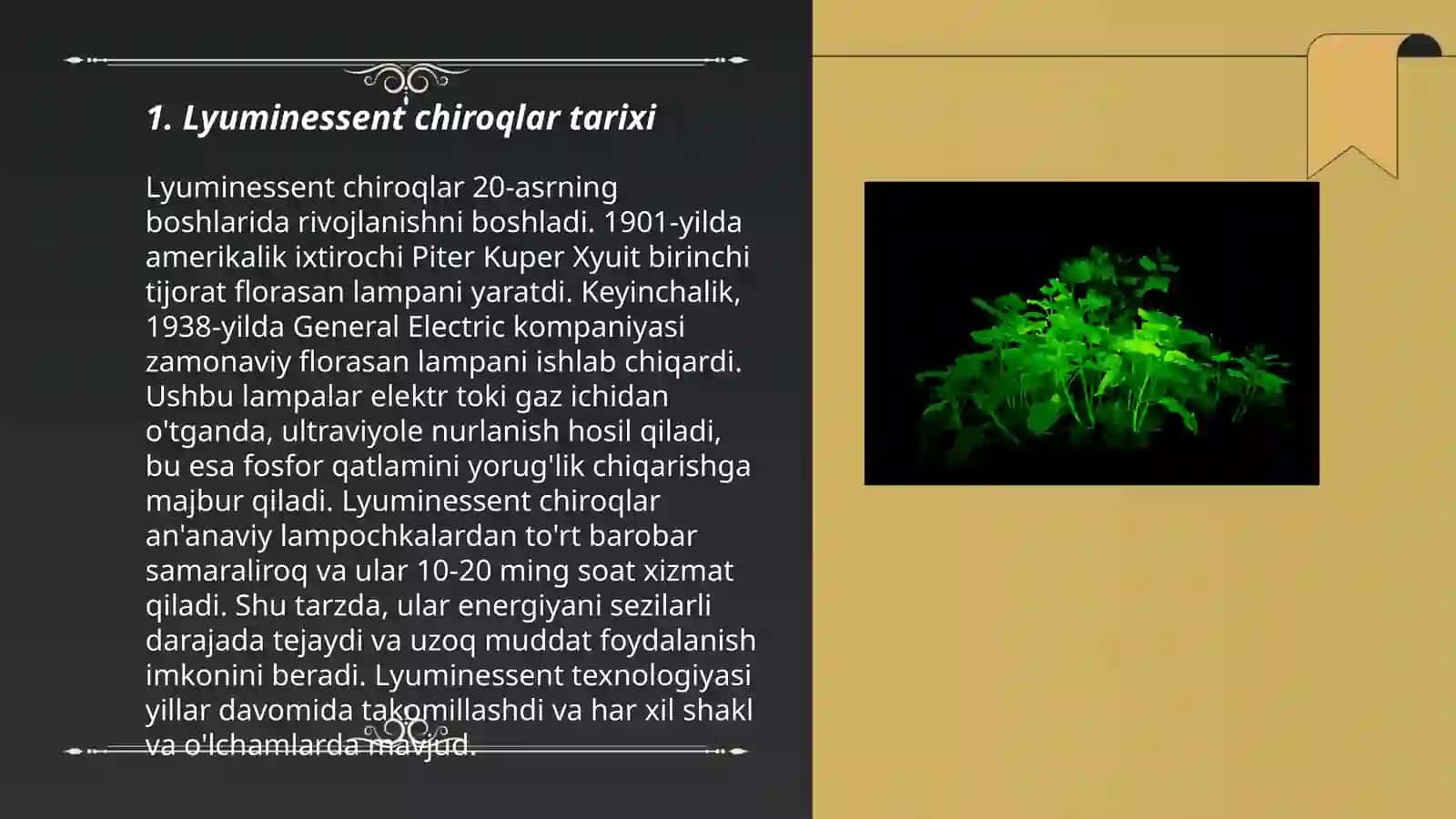 Lyuminessent chiroqlar 3
