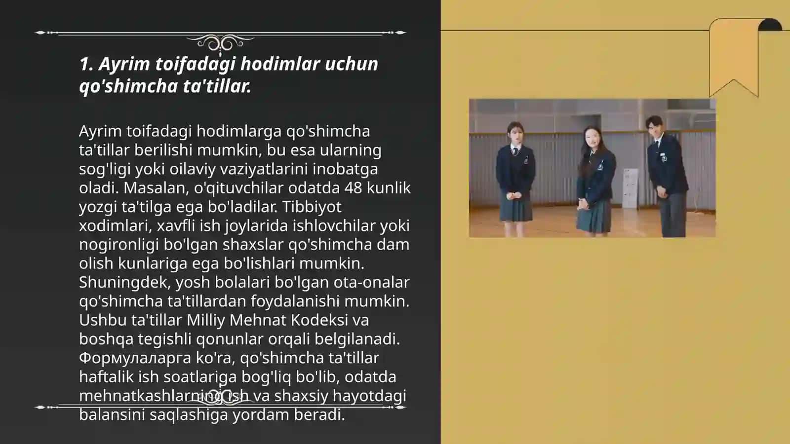 Ayrim toifa hodimlariga beriladigan intiyozlar va kafolatlar 3