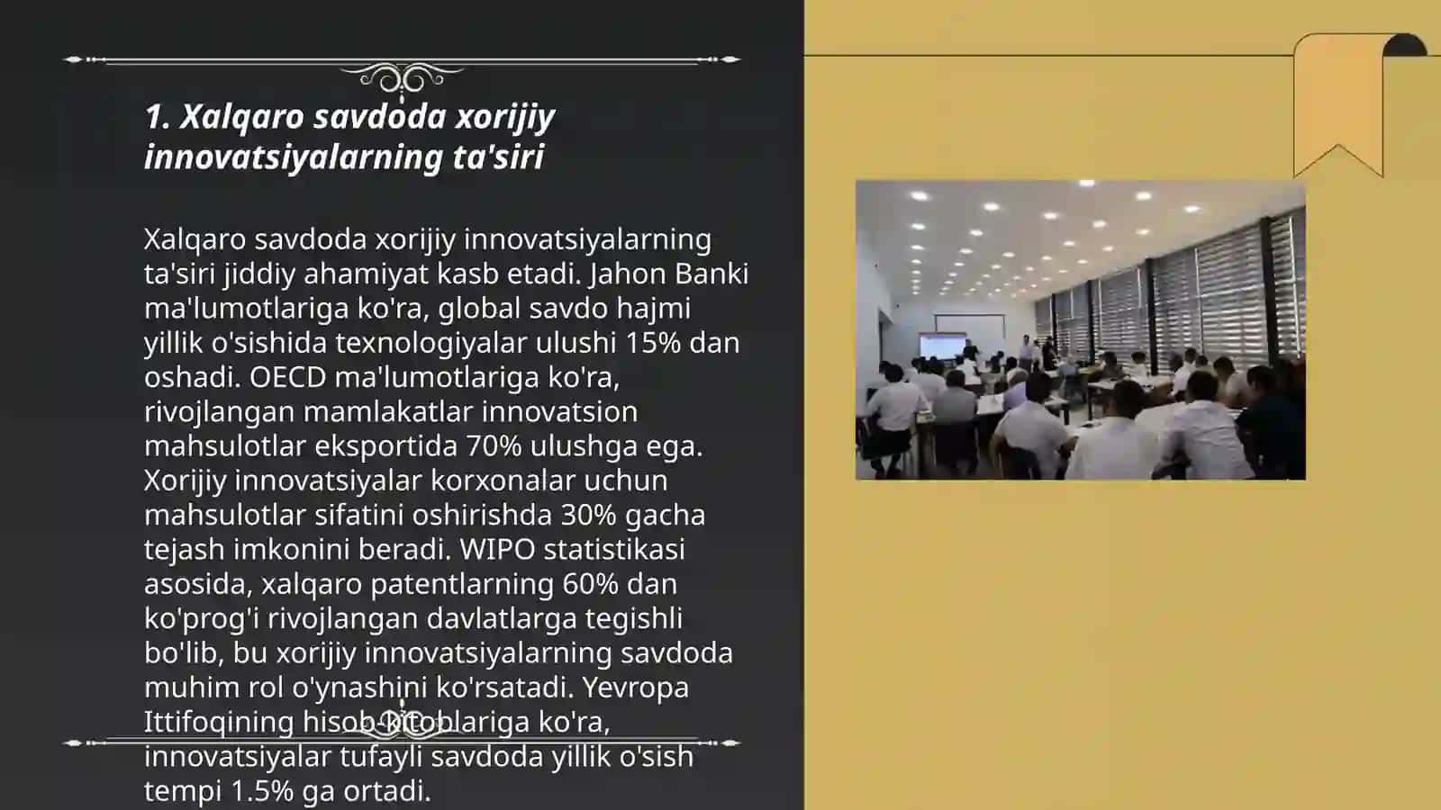 Jahon iqtisodiyotining gilabalashivida xorijiy innovatsiyalarning oʻrni 3