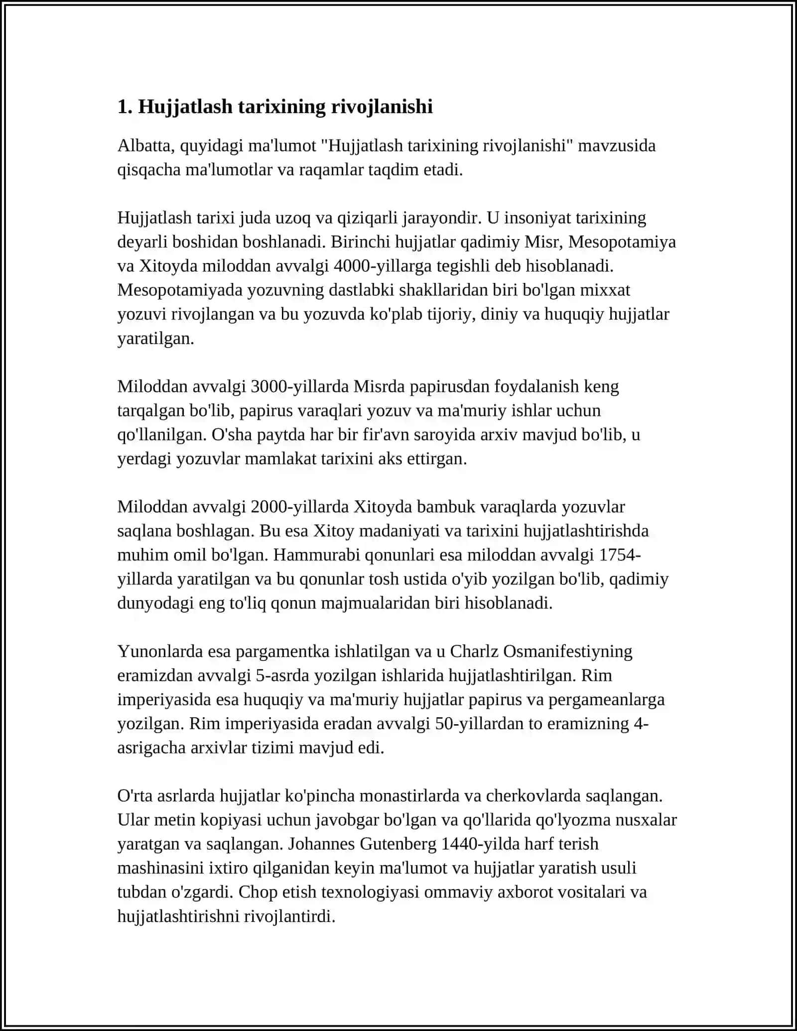 HUJJATCHILIK TARIXI.NORMATIV (ME’YORIY)HUJJAT TUSHUNCHASI 3