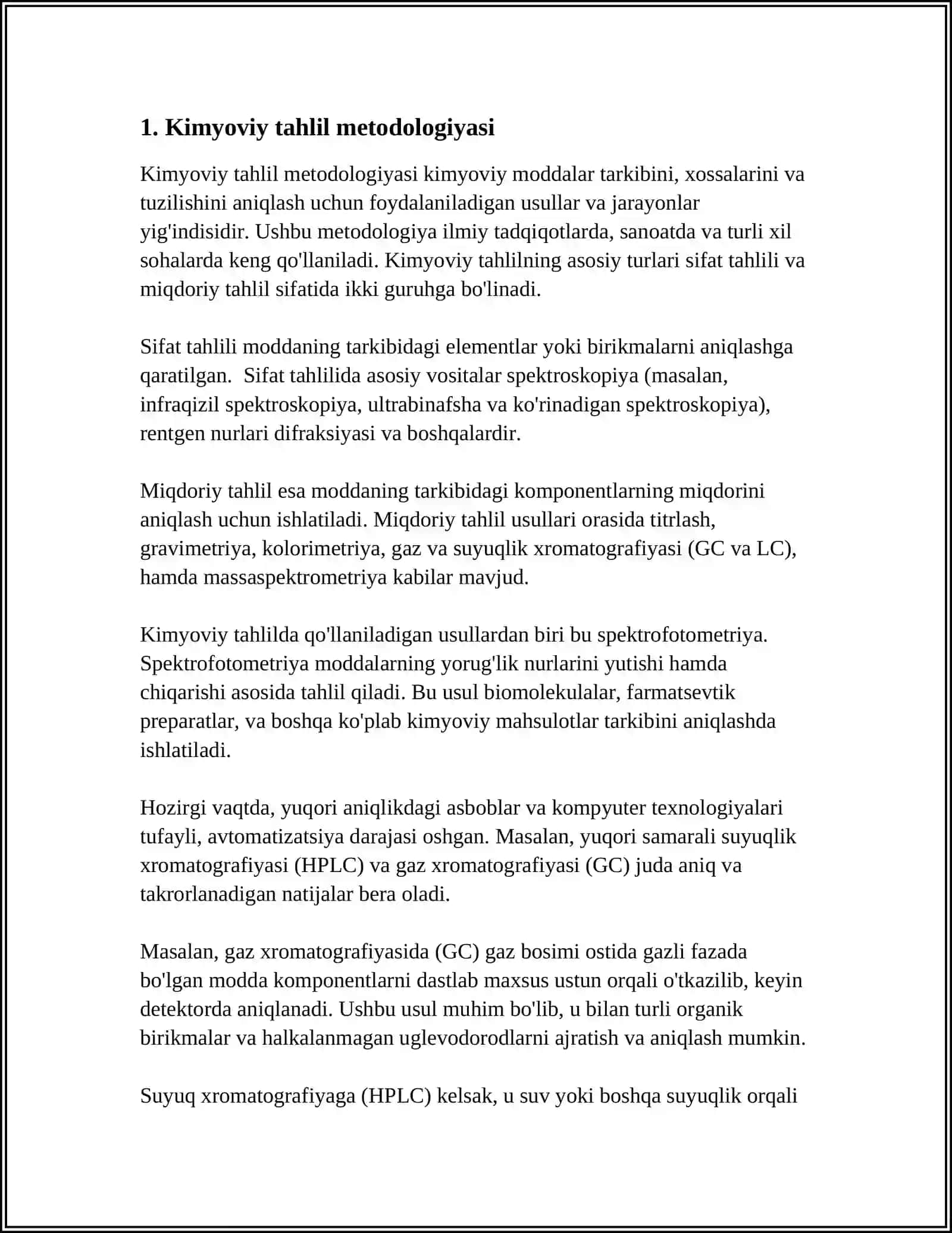 SUVNING KIMYOVIY TAHLIL NATIJALARI MALUMOTLARINI QAYTA ISHLASH 3