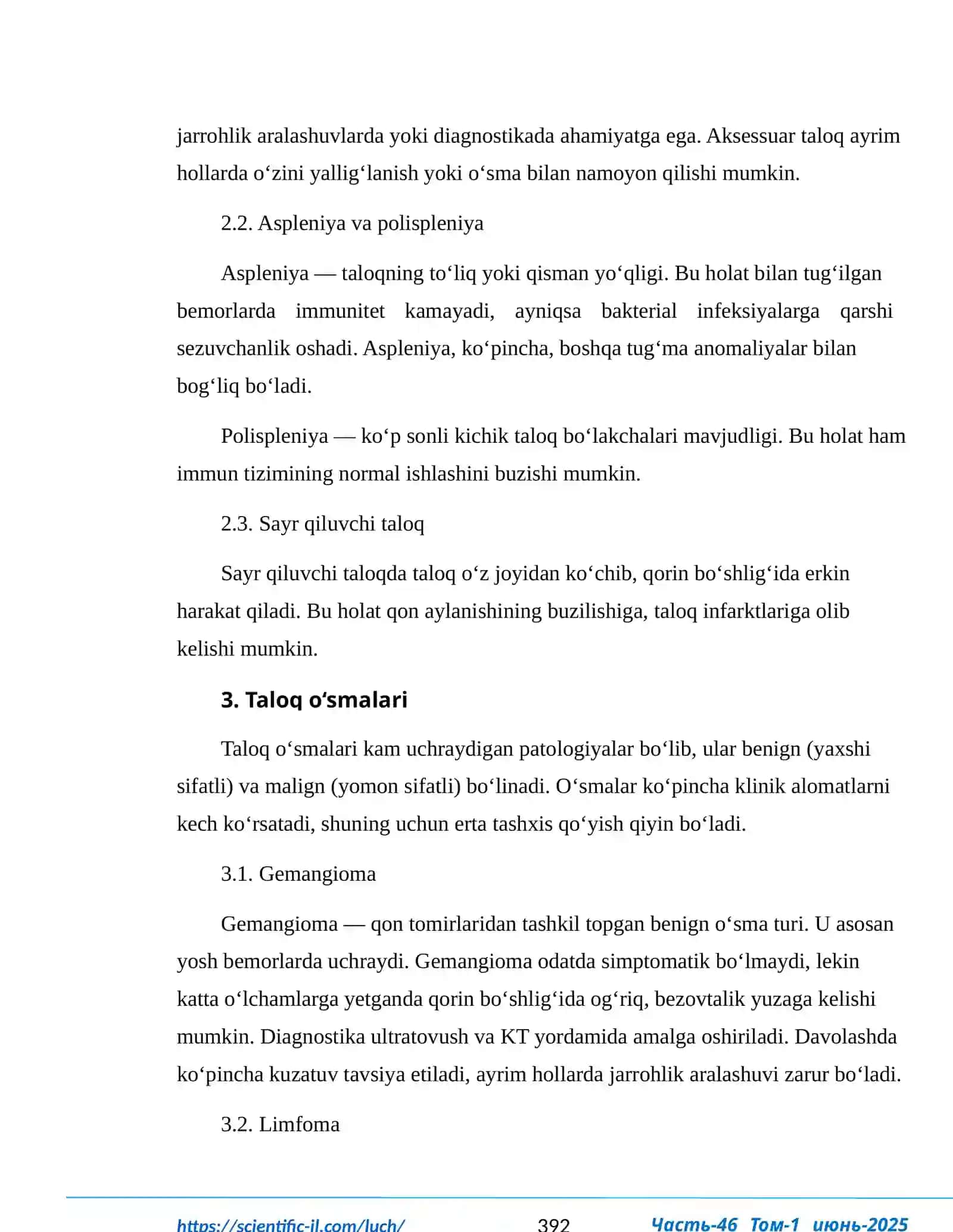 Taloq va timus inson immun tizimining asosiy a’zolari 3
