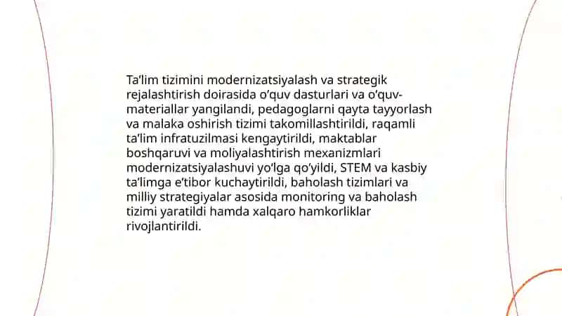 Taʼlim tizimini modernizatsiyalash va strategik rejalashtirish 3
