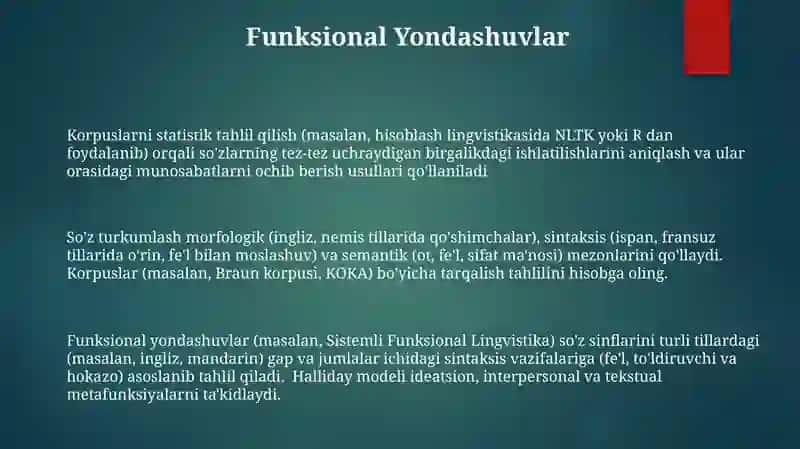 So‘z turkumlari va ularni guruhlash tamoillari 3