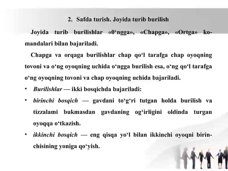 QUROLSIZ BAJARILADIGAN SAF AMALLARI VA HARAKATLARI 3