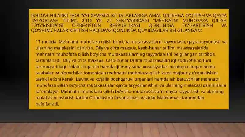 Mehnatnimuhofazaqilishto’g‟risida 3