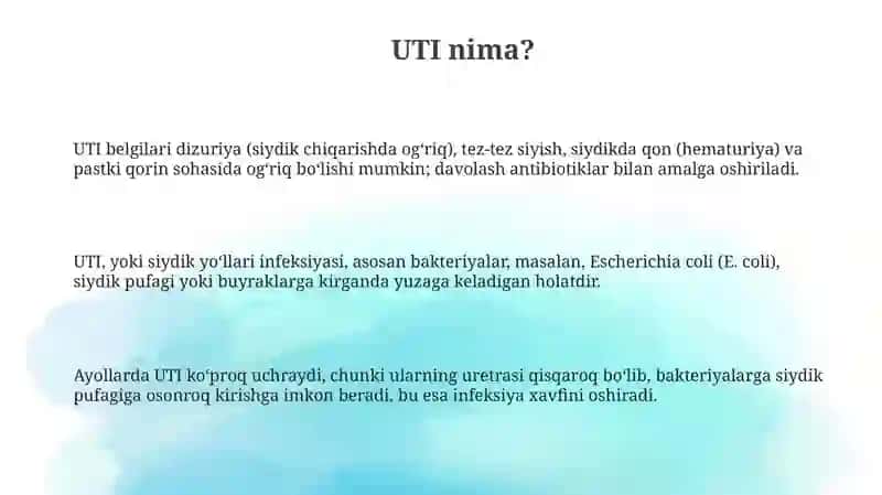 Siydik yo'llari infeksiyalari 3