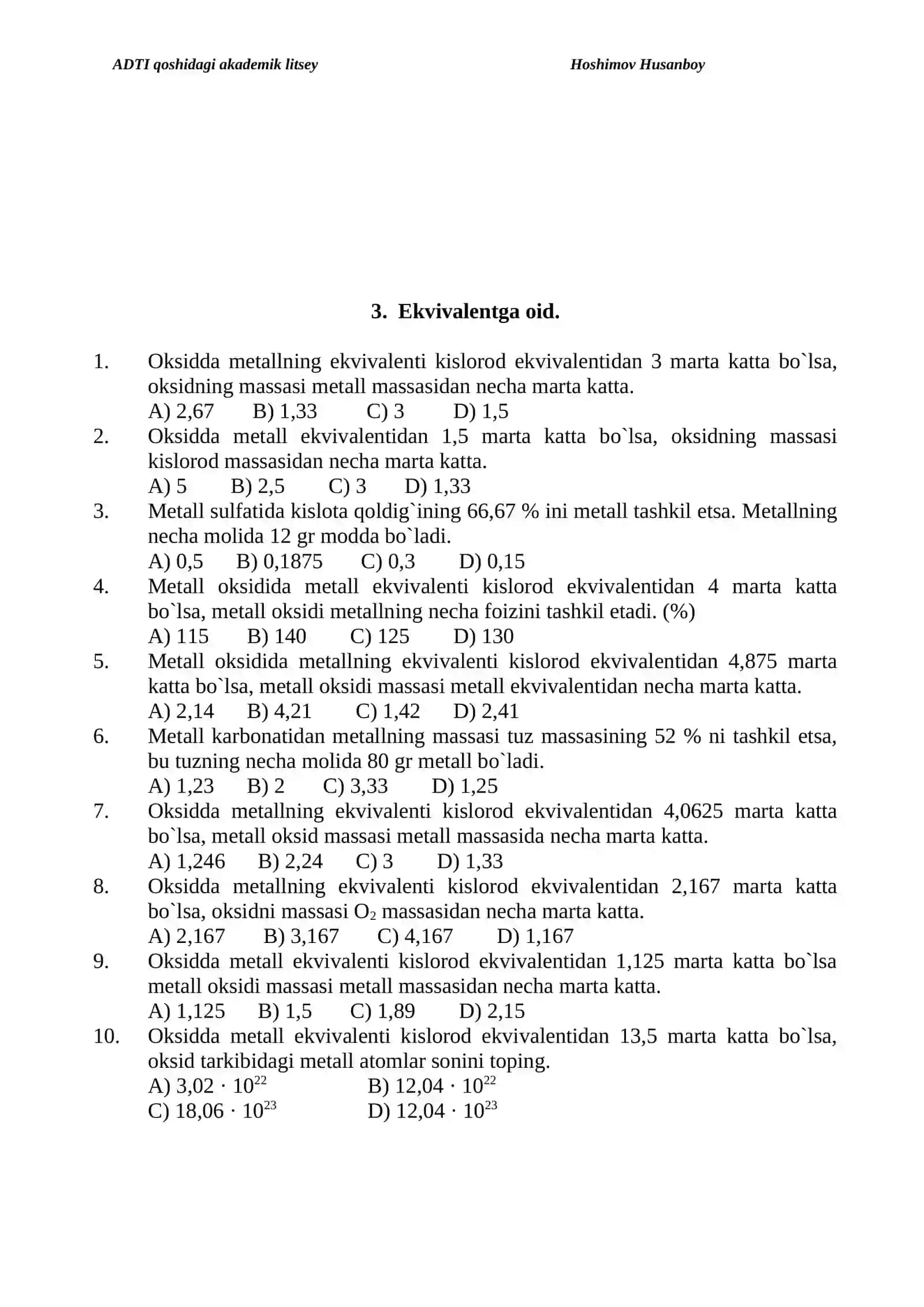 CHEMISTRY_KIMYO KANALI 3