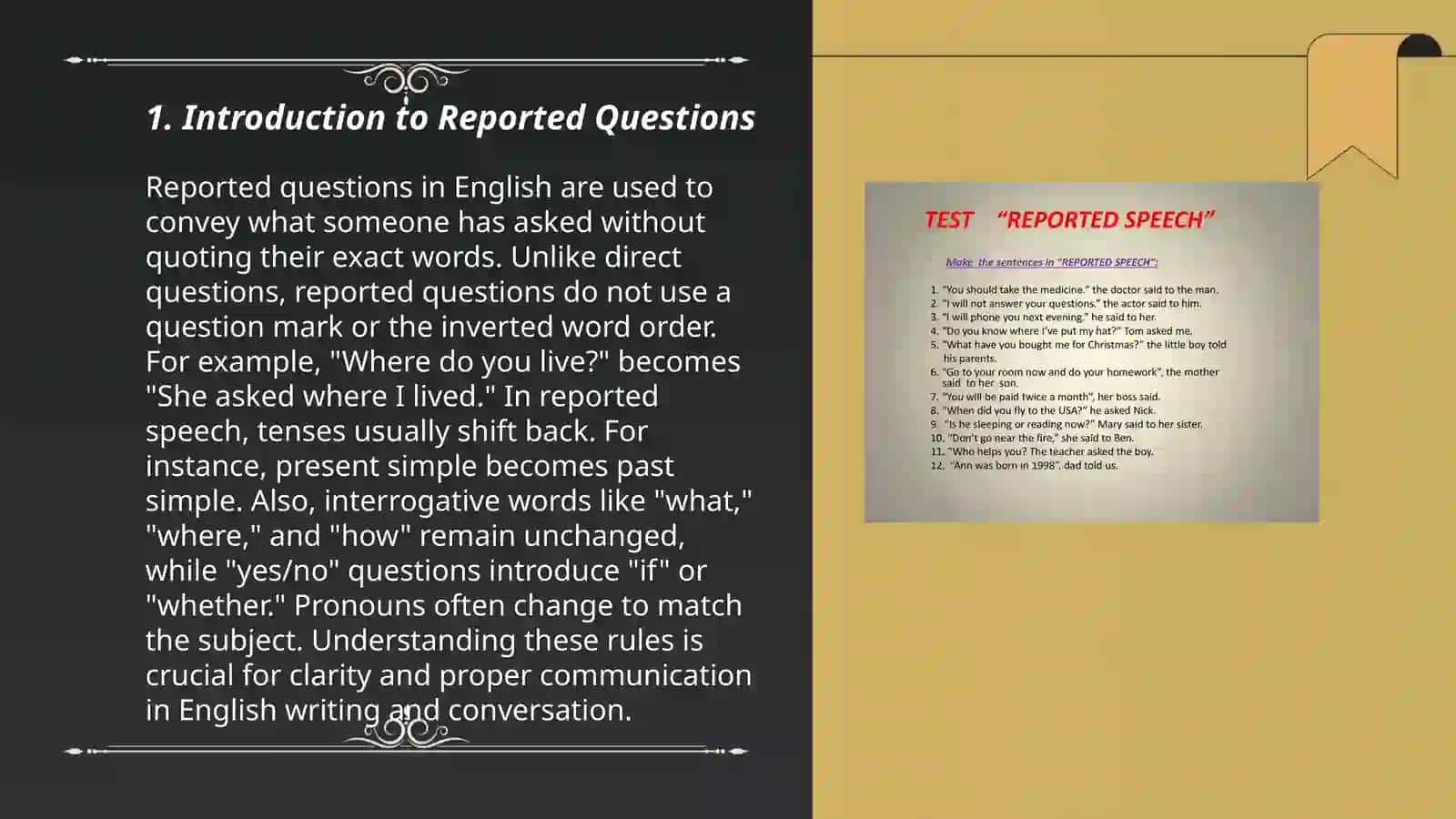 REPORTED QUESTIONS 3
