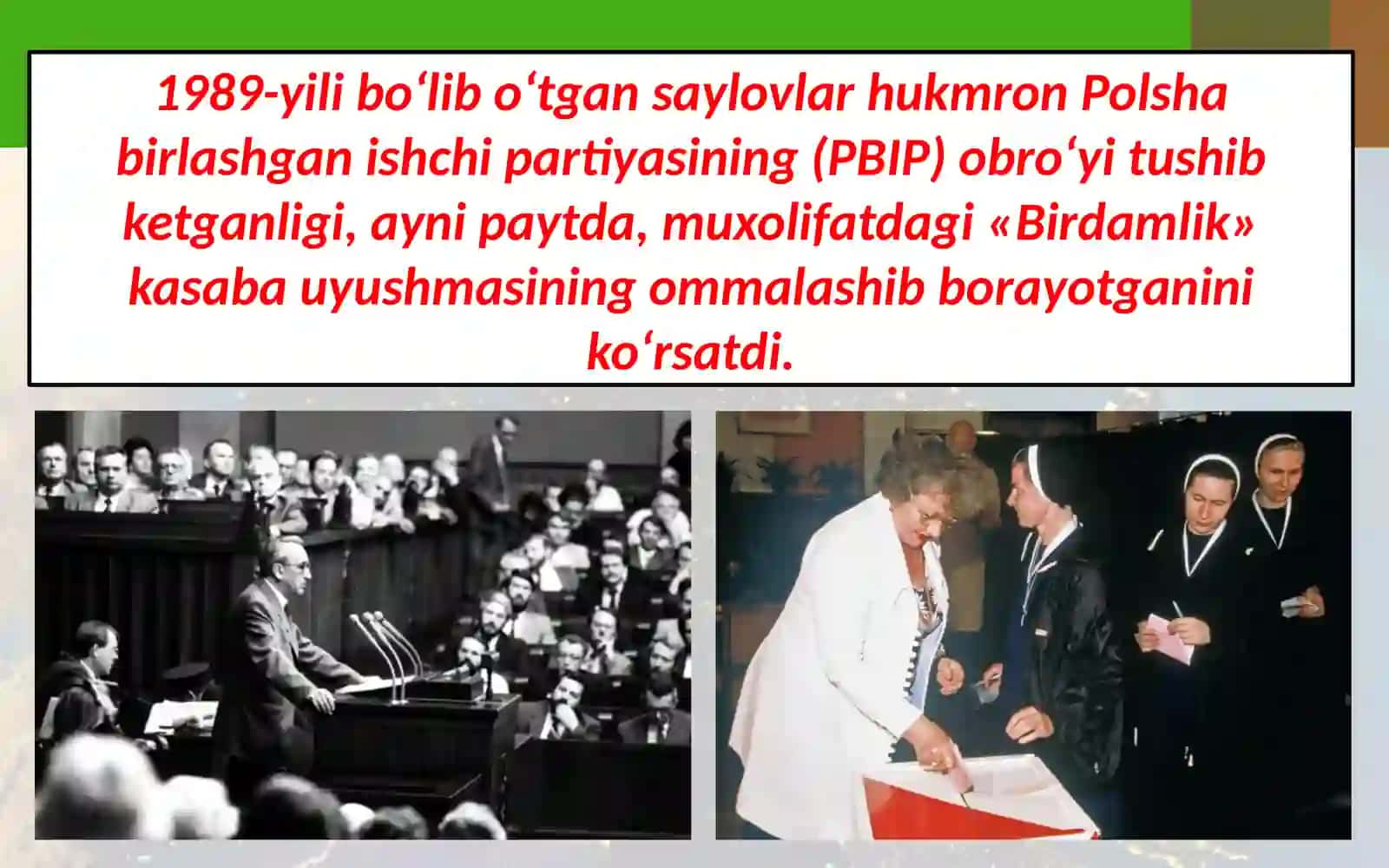 Sharqiy yevropa mamlakatlarida demokratik inqiloblar va sotsialistik lagerning parchalanishi 3