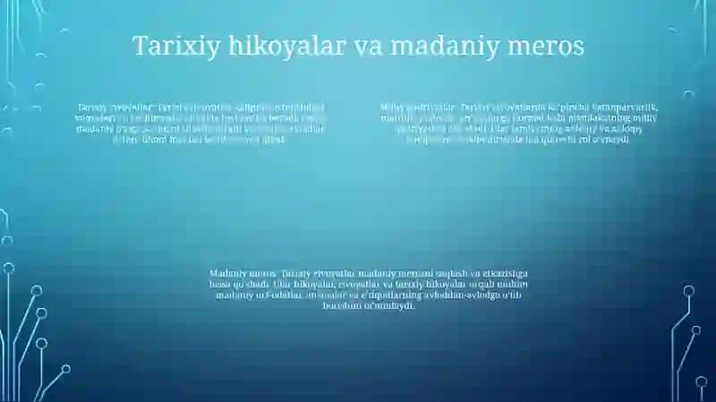 National Identity: Mustaqil Yurt San'ati, Adabiyoti Va Me'Morchiligida Milliy Qadriyatlarning Aks Etishi 3