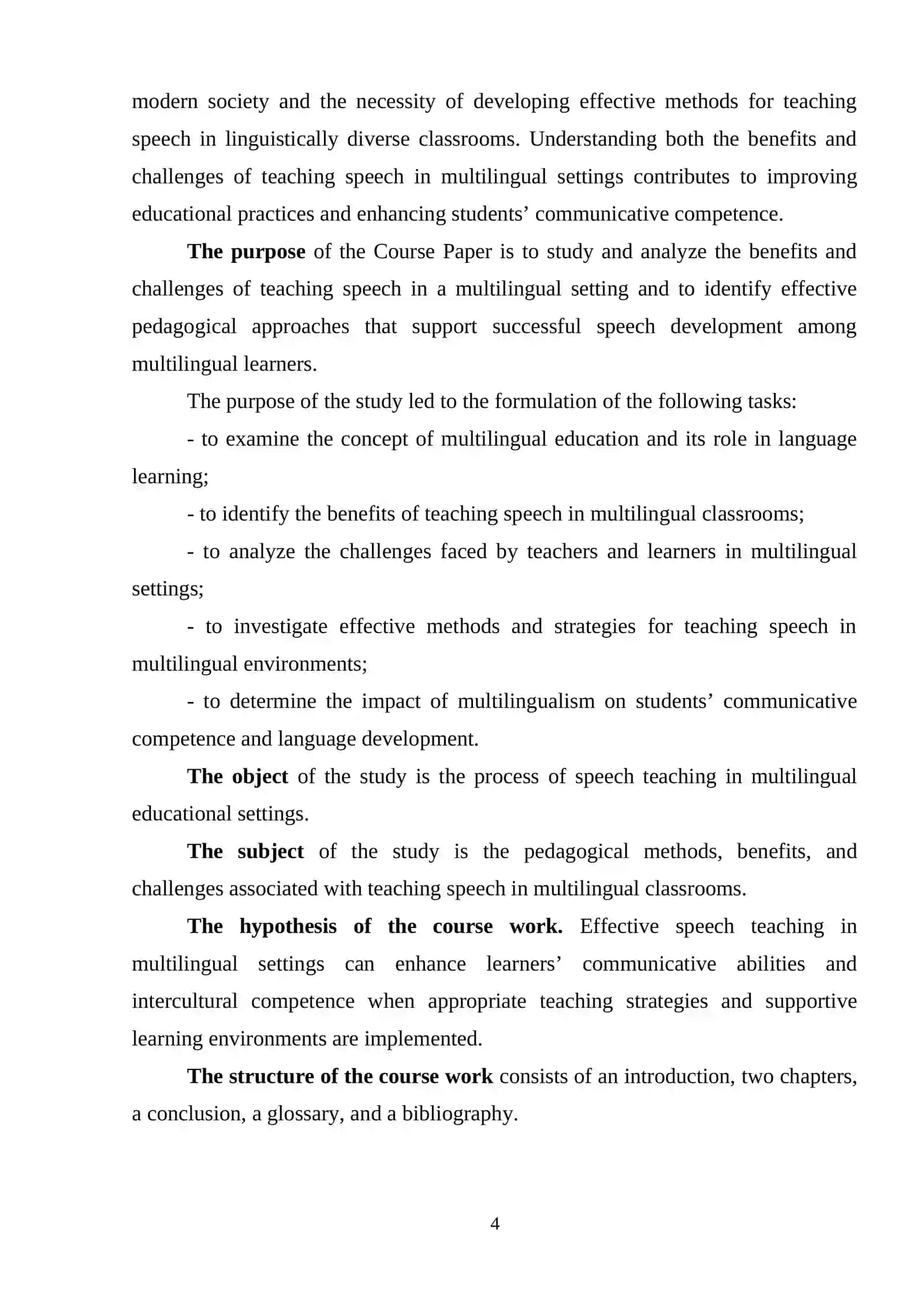 The benefits and challenges of teaching speech in a multilingual setting 3