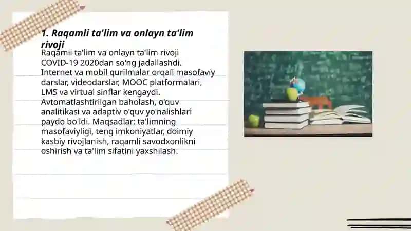 Raqamli ta'lim va onlayn ta'lim rivoji 3