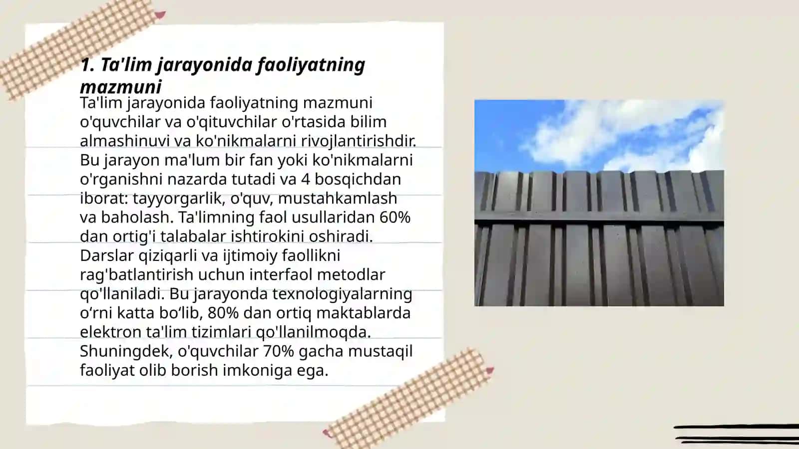 Ta'lim jarayonida faoliyatning mazmuni 3