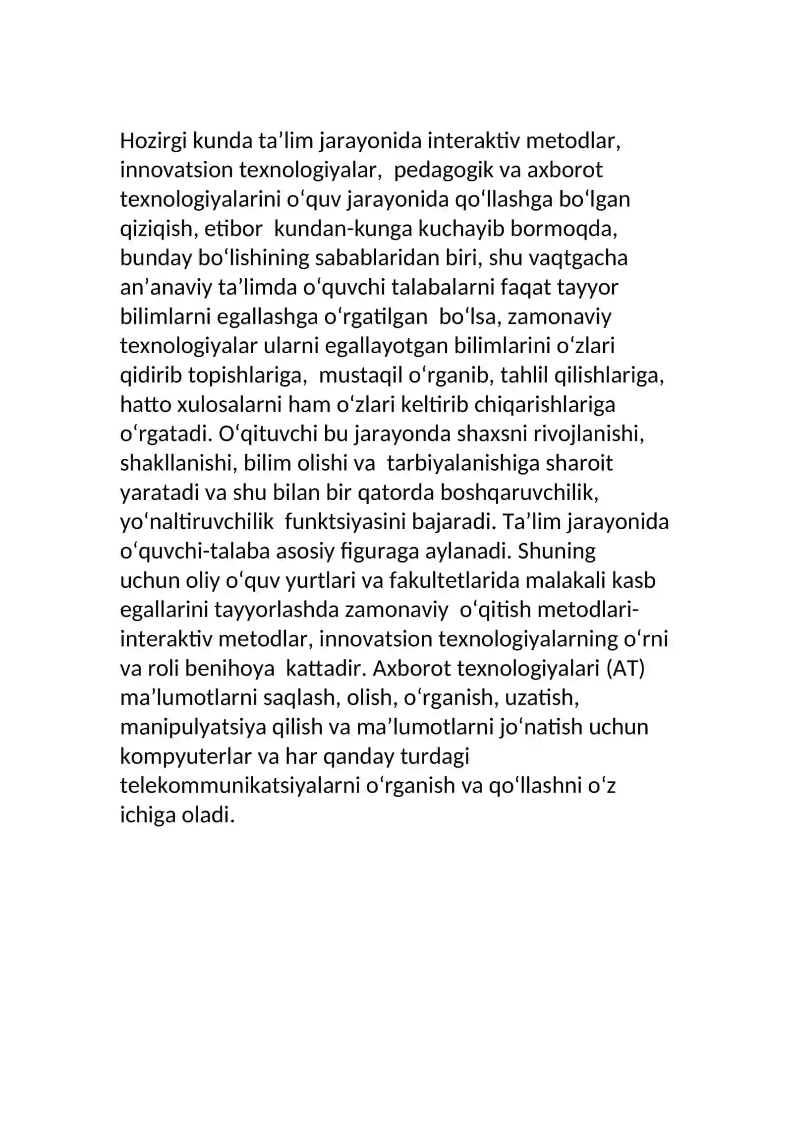 AXBOROTNI FAN UCHUN AHAMIYATI. 3