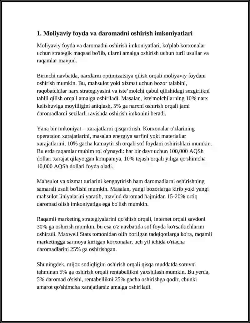 BIZNESGA EGALIK QILOSHNING AFZALLIKLARI VA KAMCHILIKLARI 3
