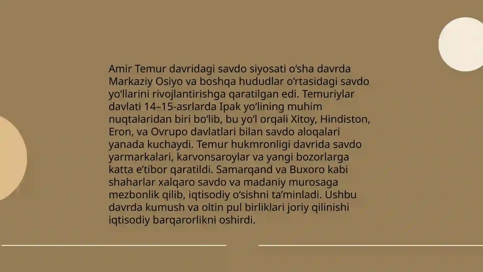 Amir Temur va Temuriylar davridagi iqtisodiy ğoyalarni merkantilizm iqtisodiy ta'limoti ğoyalari bilan taqqoslash 3