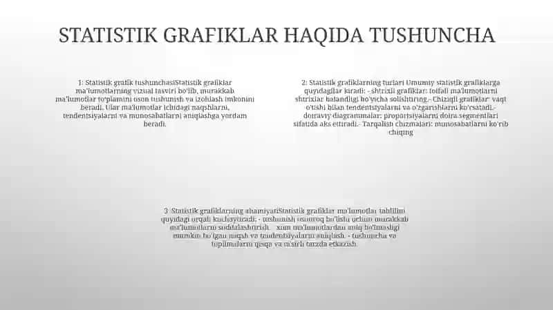 Statistik Grafiklar Tushunchasi, Turlari, Ahamiyati Va Tuzish Qoidalari 3