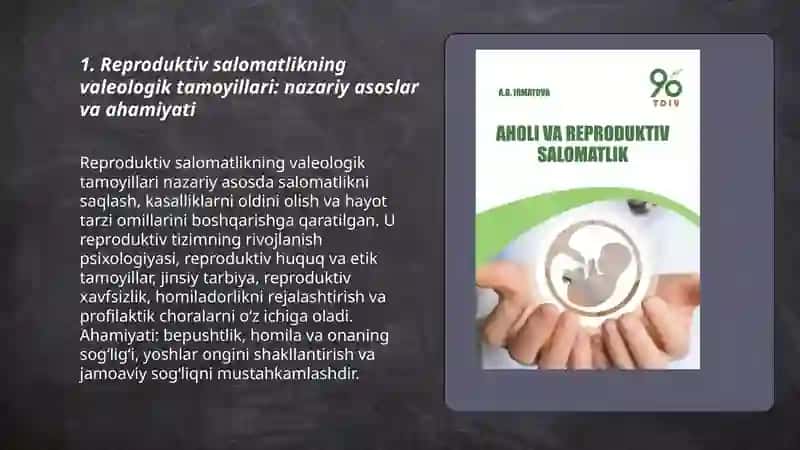 Reproduktiv salomatlikning valeologik tamoyillari 3