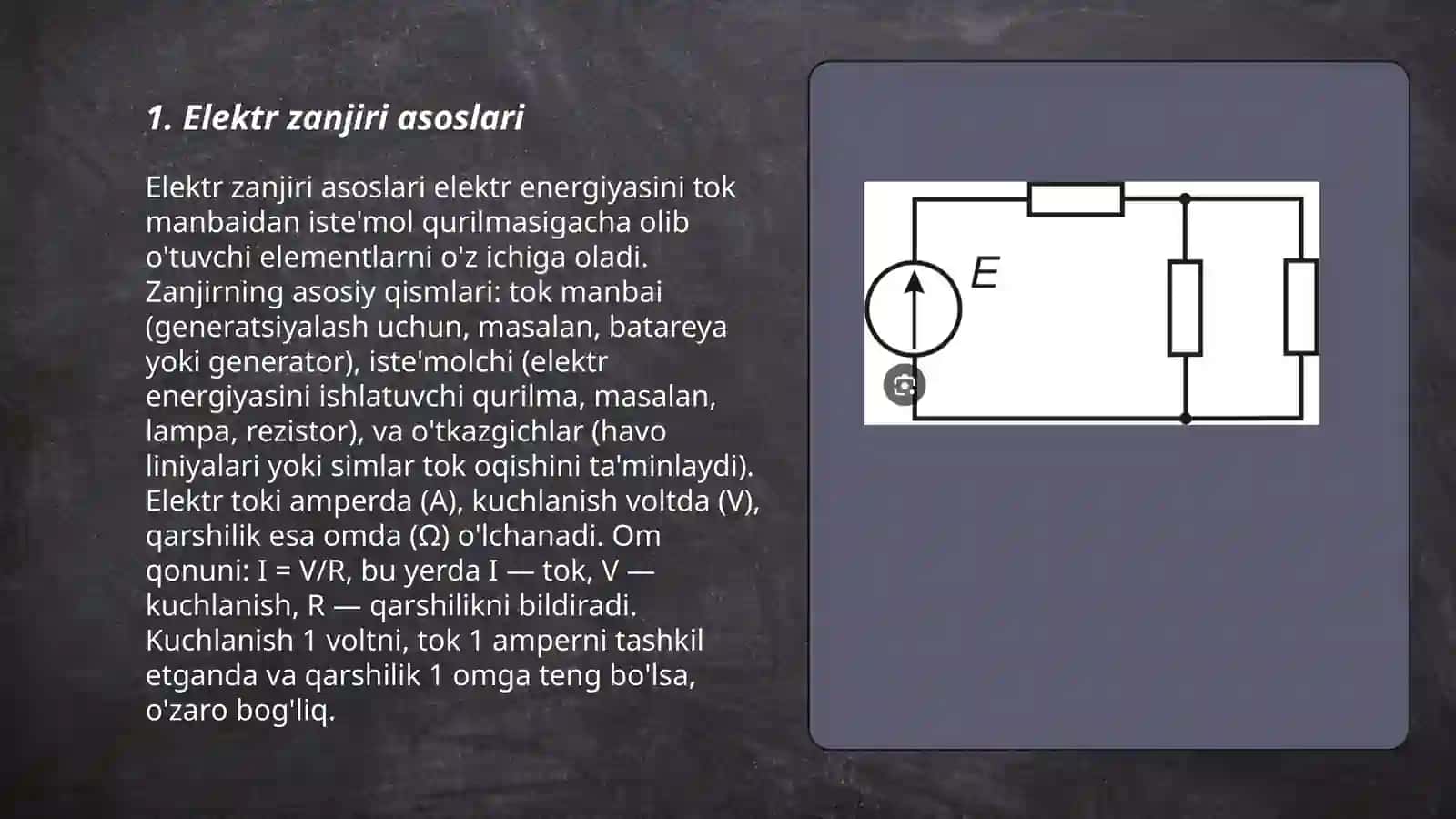 Elektr zanjirlari asoslari 3