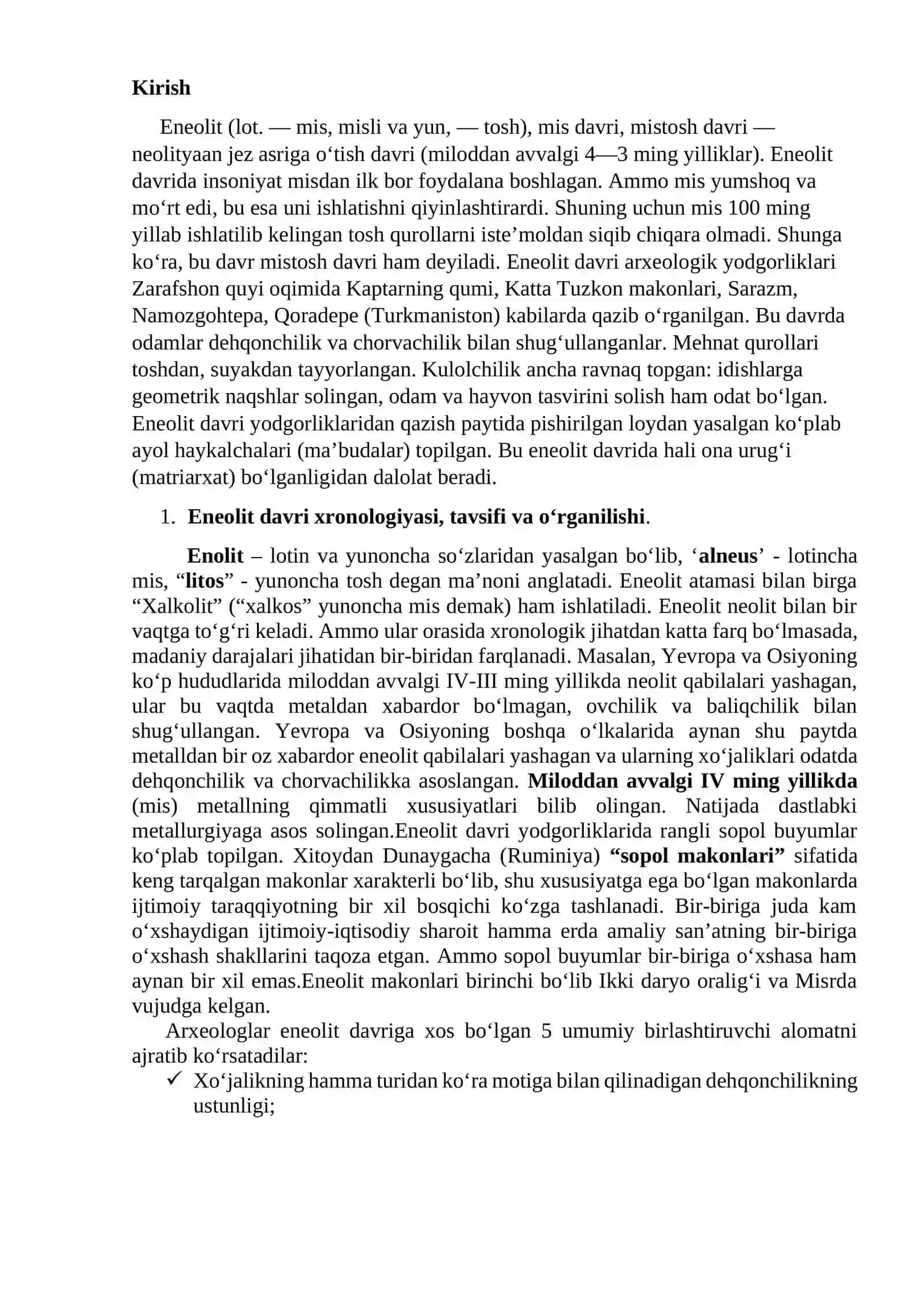 Eneolit davri tarixiy-madaniy jarayonlari 3