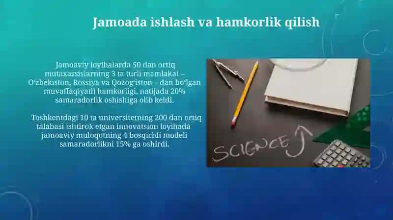 Jamoada ishlash va hamkorlik qilish 3