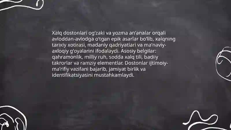 Xalq dostonlari haqida malumot 3
