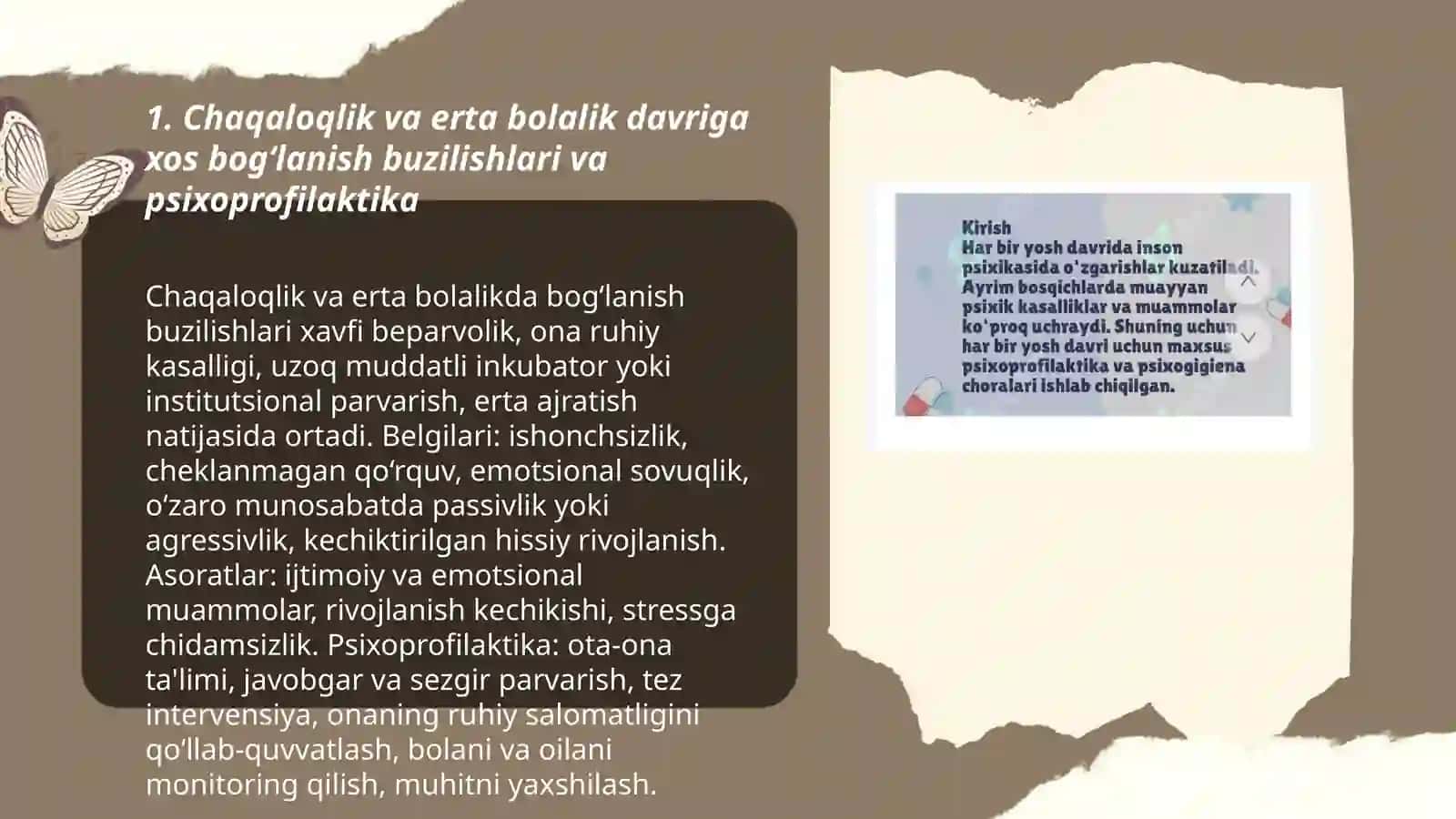 Yosh davrlariga xos psixik kasalliklar, psixoprofilaktika va psixogigiyenasi 3