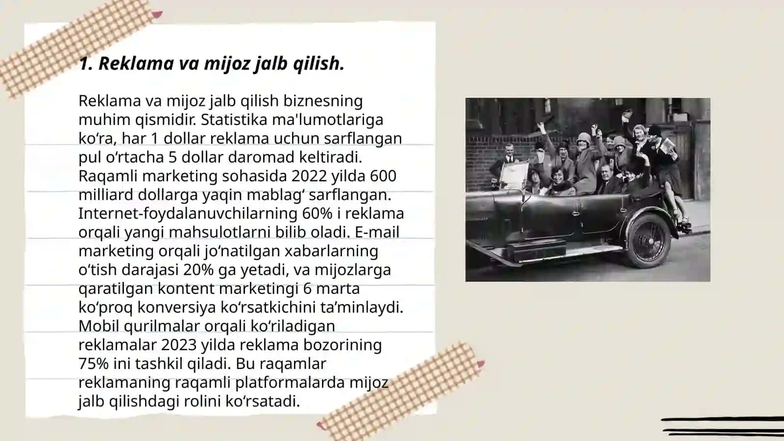 Marketingda reklamaning o'rni 3