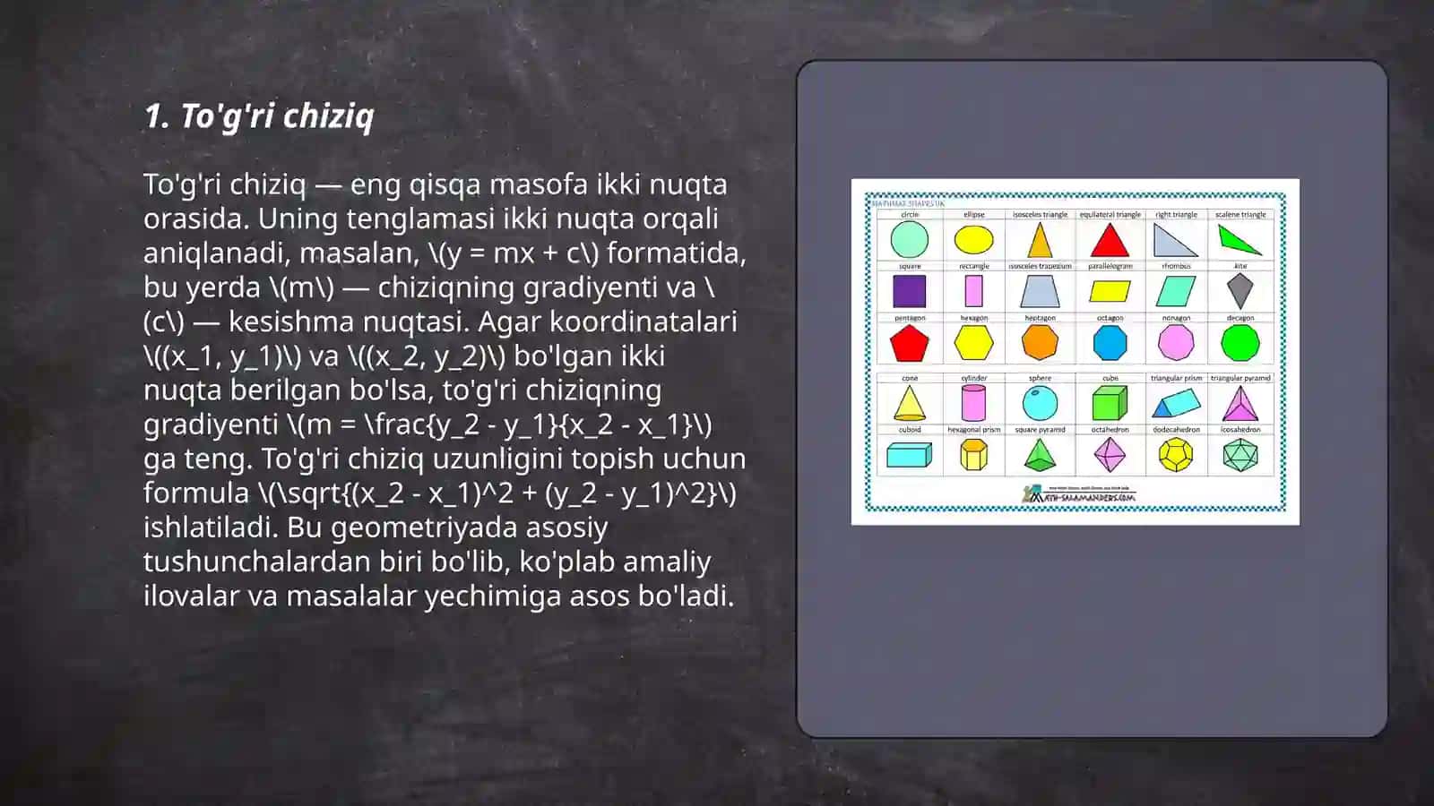 Geometrik figuralar, ularning taʼrifi, xossalari va alomatlari 3