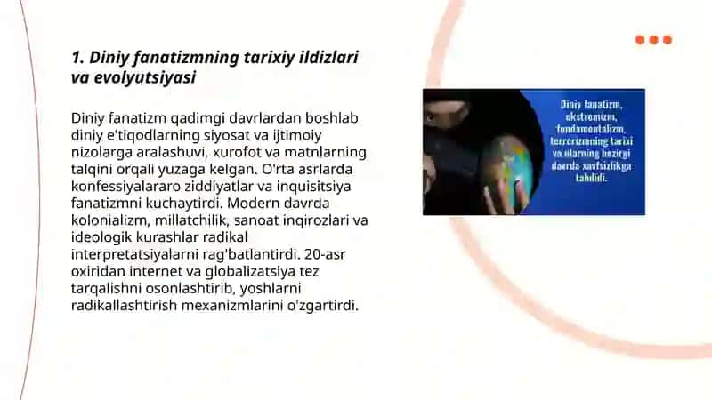 Diniy fanatizmning tarixi va hozirgi davrda xavfsizlikga tahdidi 3