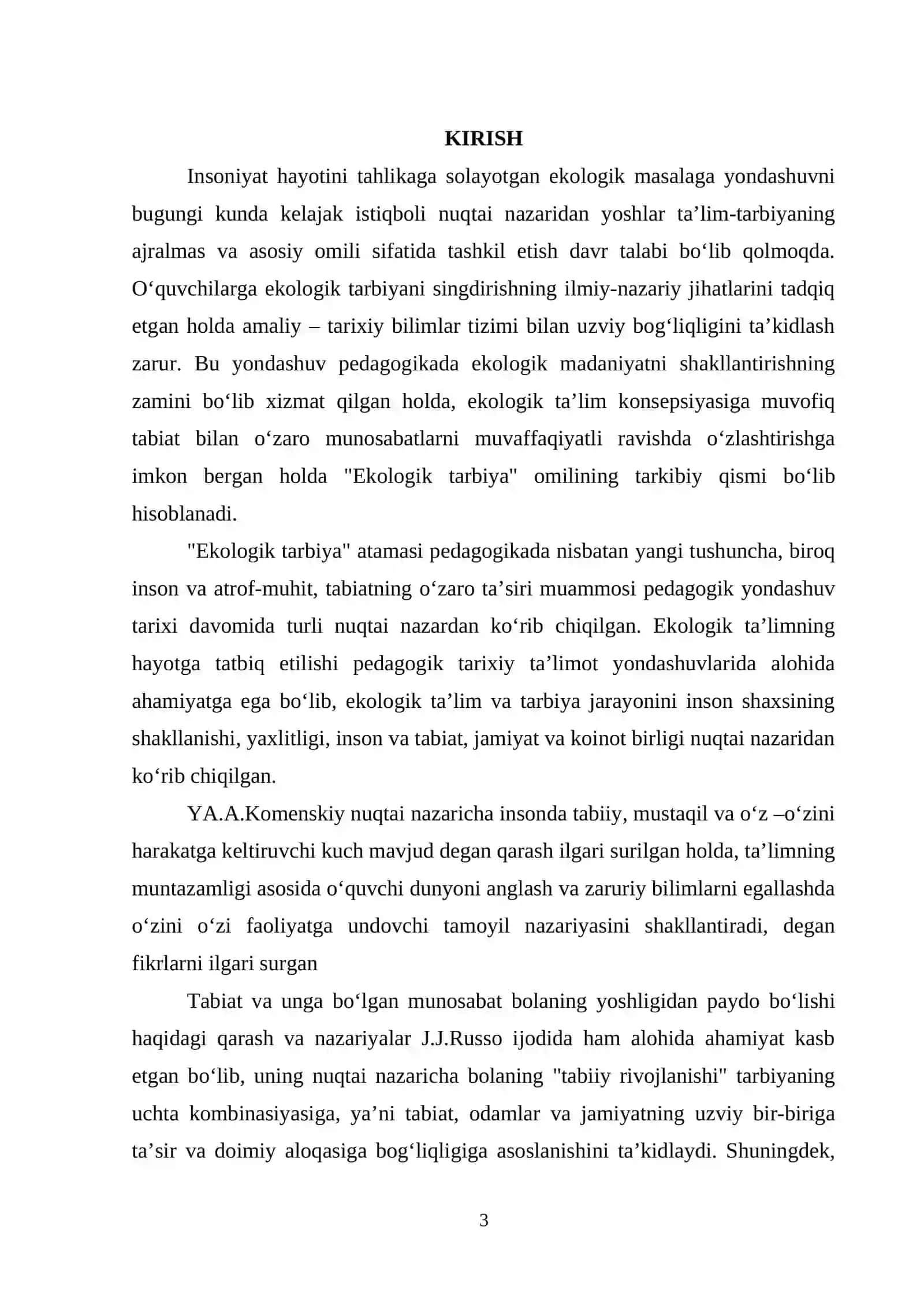 “Atrof-muhitni toza saqlashda ajdodlarimiz me’rosidan foydalanishning amaliy usullari." 3