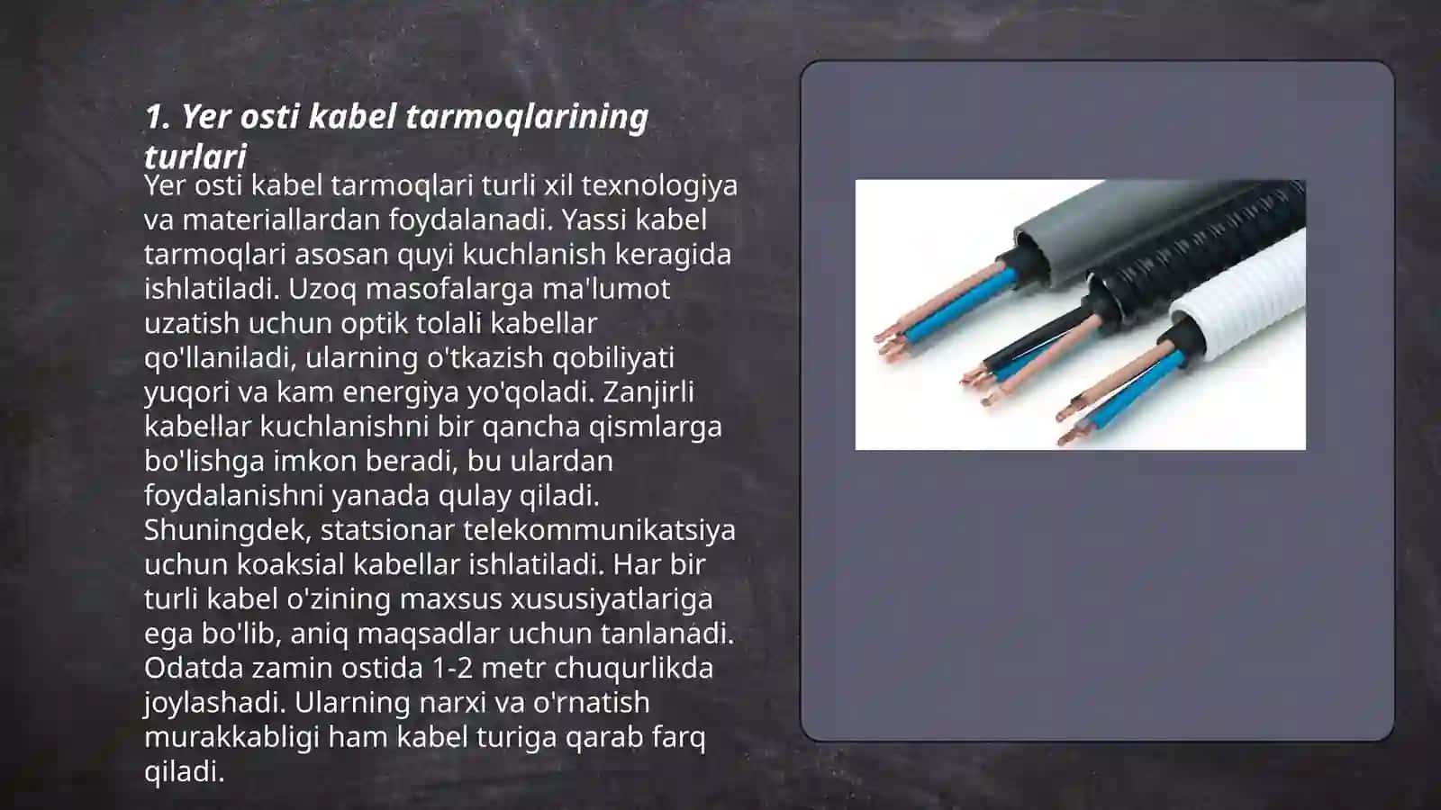 Yer osti kabel linyalari 3
