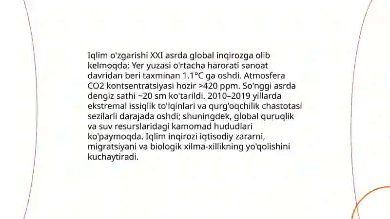 XXI asrning global muammolari va oqibatlari 3