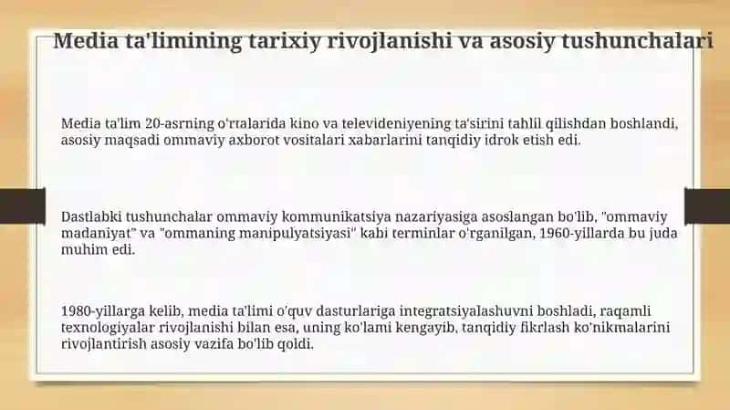 Dunyo mamlakatlaridagi media talim taraqqiyotu 3